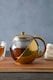 image 4 of Interiors By Premier Durable Gold Finish Glass 600Ml Teapot With Infuser, Durable Tea Pot For Dining Table, Practical Tea Pot