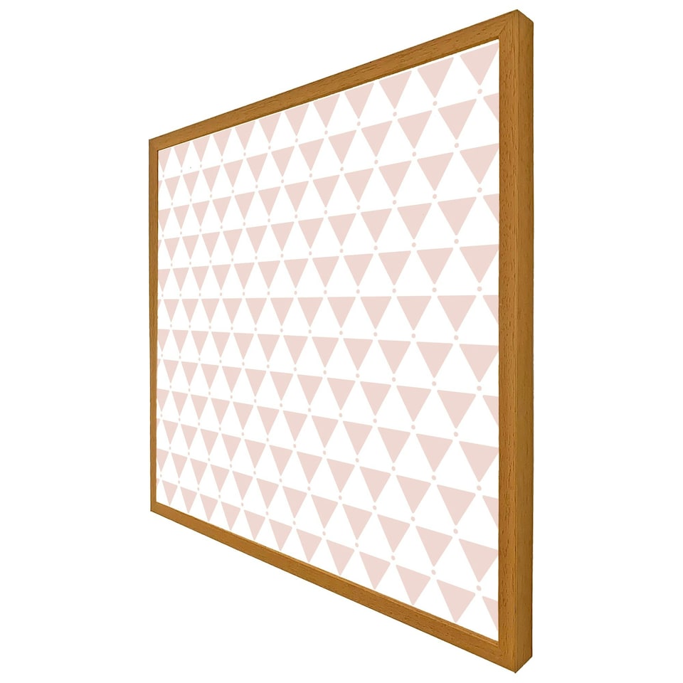 image 1 of Pink triangles (Picture Frame) Brown | Oak | M