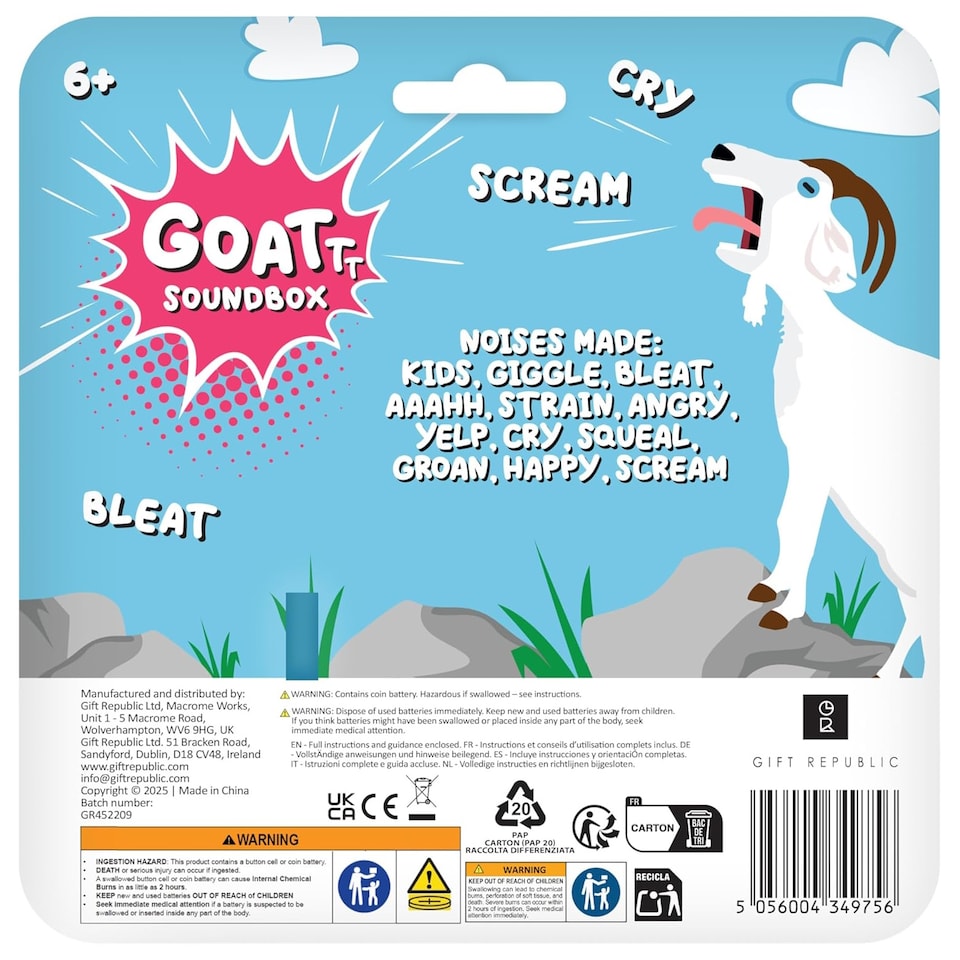 image 1 of Gift Republic Goat Sound Box