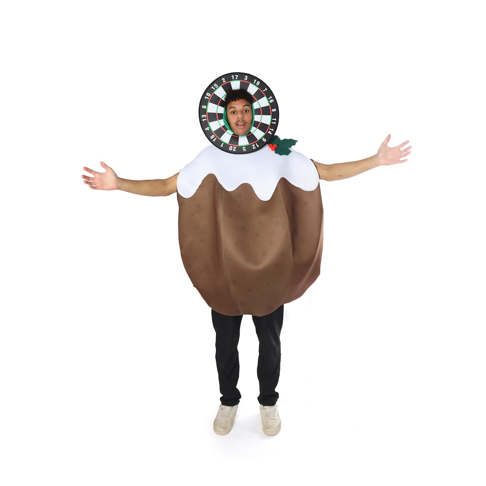 Dartboard Christmas Pudding Costume | Multi | One Size