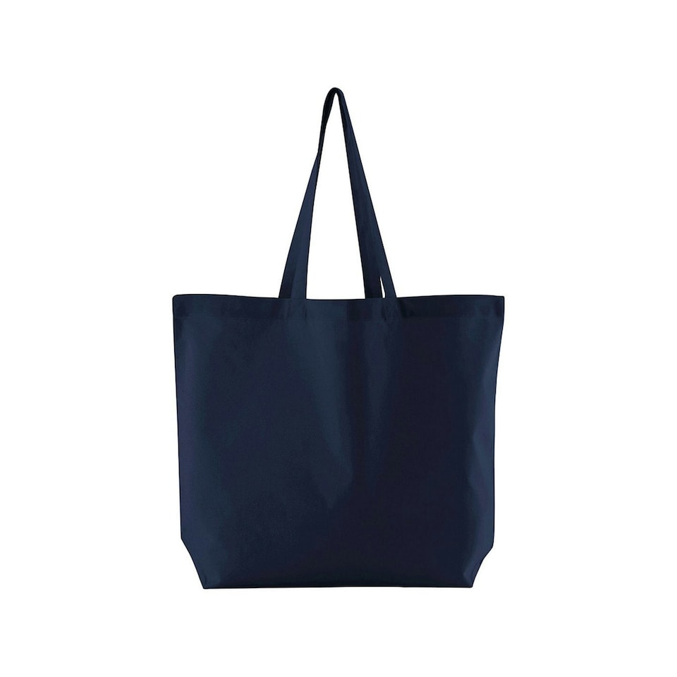 Westford Mill Organic Cotton Maxi Tote Bag - French Navy - One Size | Blue