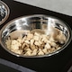 image 8 of PawHut Raised Dog Bowls Pet Feeder Raised Elevated Stainless Steel Food Brown