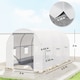 image 3 of Outsunny Large Walk-in Greenhouse Poly Tunnel Galvanised Garden Plants Grow Tent