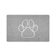image 2 of Embossed Spaghetti Loofah Anti Slip Shower Mat - Paw Grey | Square 53x53cm