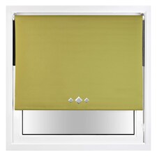 Blackout Roller Blind Diamond Eyelet | Metal Fittings | Green | Green