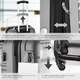 image 4 of Suitcase Set of 4 ABS Hard Shell Luggage Travel Trolley 4 Wheel Lightweight Telescopic Handle | Silver | grey | 1