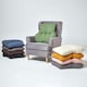 image 6 of Homescapes Cream Cotton Back Support Cushion | Cream | Cream | H 58 x W 68 x D 15 cm