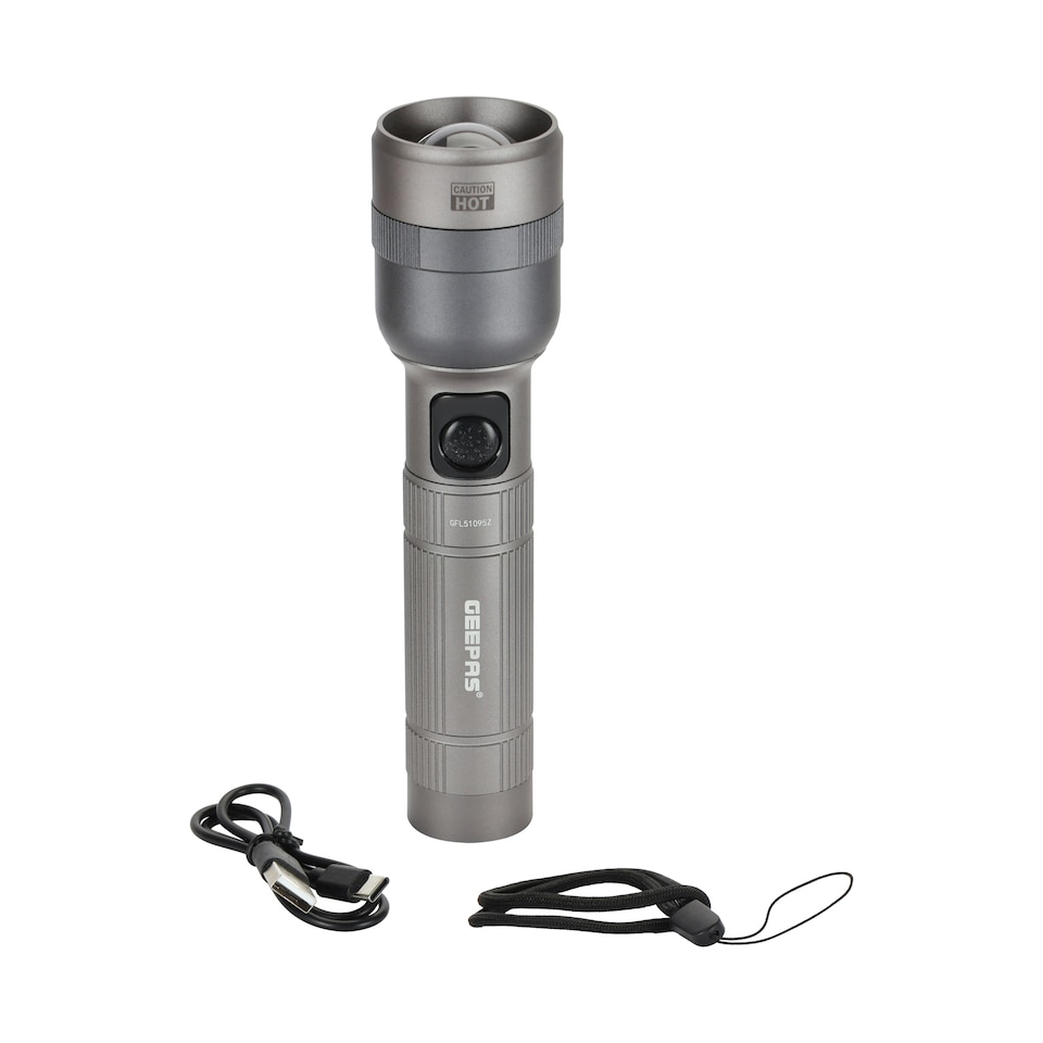 GEEPAS Zoomable LED Flashlight | 1500 Lumen