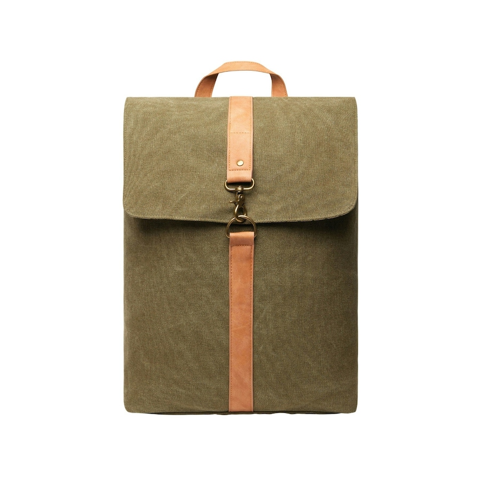 image 1 of Vinga Bosler Recycled Canvas 17L Backpack - Green - One Size | Green