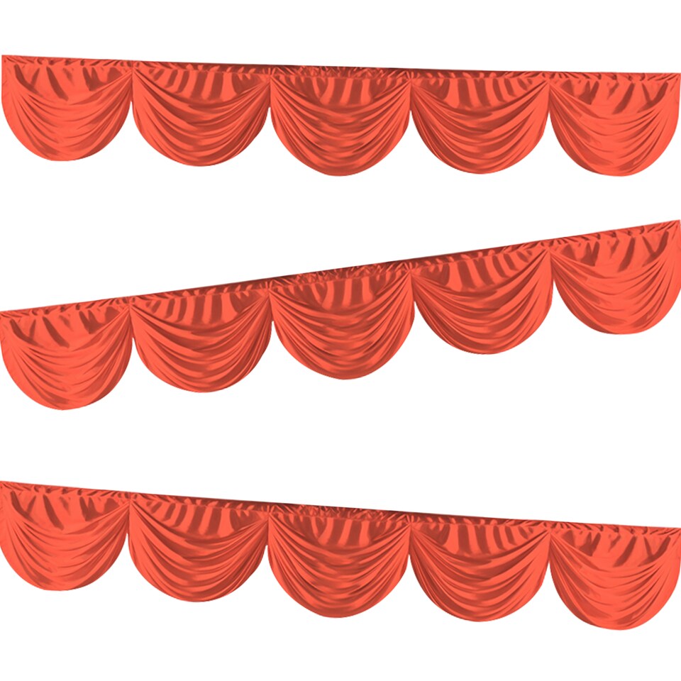 image 1 of 3M Ice Silk Wedding Drapery, Detachable Backdrop Curtain - 1pc