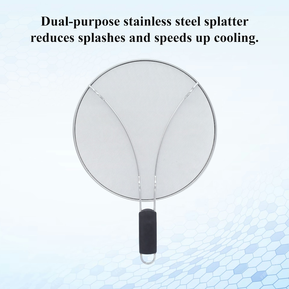 image 1 of Buckingham Stainless Steel Fine Mesh Splatter Screen Cooling Rack 25 cm