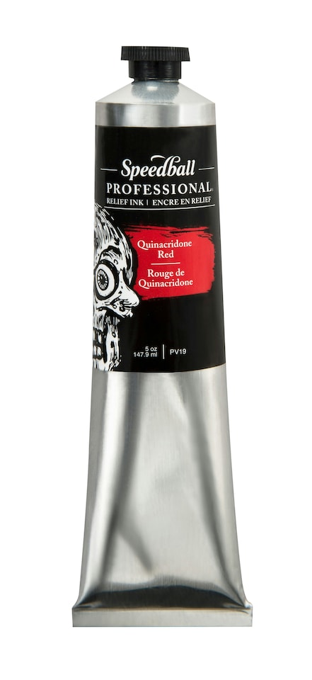 Speedball Professional Relief Ink, Quinacridone Red, 5oz