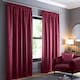 image 1 of Fusion Galaxy Pencil Pleat Curtains Wine