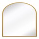 image 2 of The Arcus - Gold Metal Framed Arched Wall Mirror 47" X 31" (120CM X 80CM). Suitable for Inside and Outside. Gold