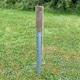 image 9 of Metal Log Roll Stakes for Lawn Garden Border Edging (Pack of 10)