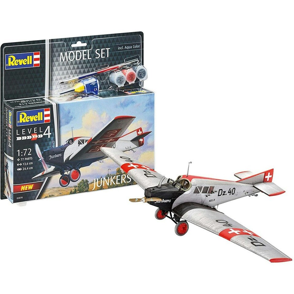 image 1 of Revell 63870 Junkers F.13 Model Set Plane kit 1 72 Scale
