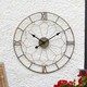 image 3 of Marco Paul  60cm Roman Numerals Skelton Clock Gold