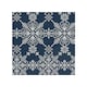 image 1 of Knitted Pattern Of White Snowflakes Dining Splash Back | White
