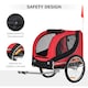 image 5 of PawHut Steel Frame Bike Trailer Dog Carrier
