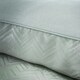 image 3 of Portfolio Home Antibes Chevron Waves Soft Easy Care Bed Linen Bedding Duvet Cover Set Silver | Double