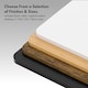 image 8 of Vonhaus Light Wood Maple Effect Electric Standing Desk 120x60cm