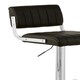 image 5 of Interiors by Premier Black Channel Design Seat Bar Stool, Adjustable Height Kitchen Bar Stool, Footrest Swivel Barseat
