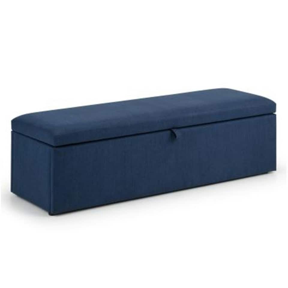 image 1 of Premium Ocean Blue Fabric Blanket Box