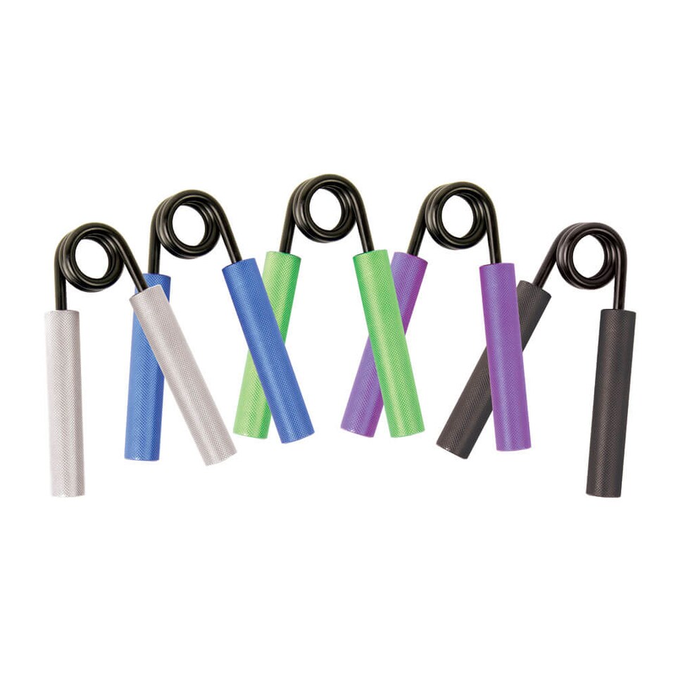image 1 of Fitness Mad Pro Power Hand Grips — Aluminium Hand Gripper with Steel Spring, 30-110kg Resistance (Sold Individually) | Multi | One Size