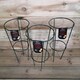 image 2 of Pack of 3 Tom Chambers Urban Green Conical Garden Plant Support Ring 20cm- Small