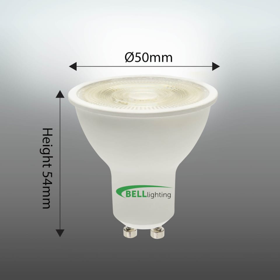 image 1 of BELL Lighting GU10 Dimmable LED Spotlight 4.4W Natural White 4000K Light Bulbs