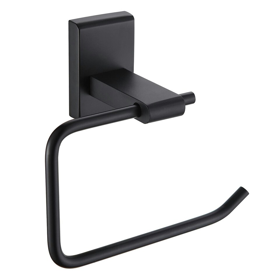 image 1 of Showerdrape Unity Black Stainless Steel Wall Mounted 4 Piece Bathroom Accessory Set