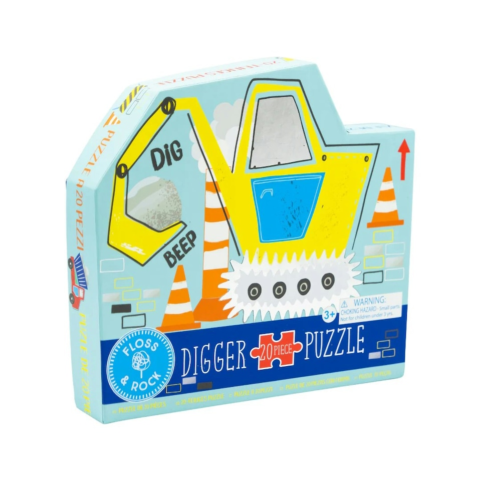 image 1 of Floss & Rock Jigsaw Puzzle 20 Piece - Construction