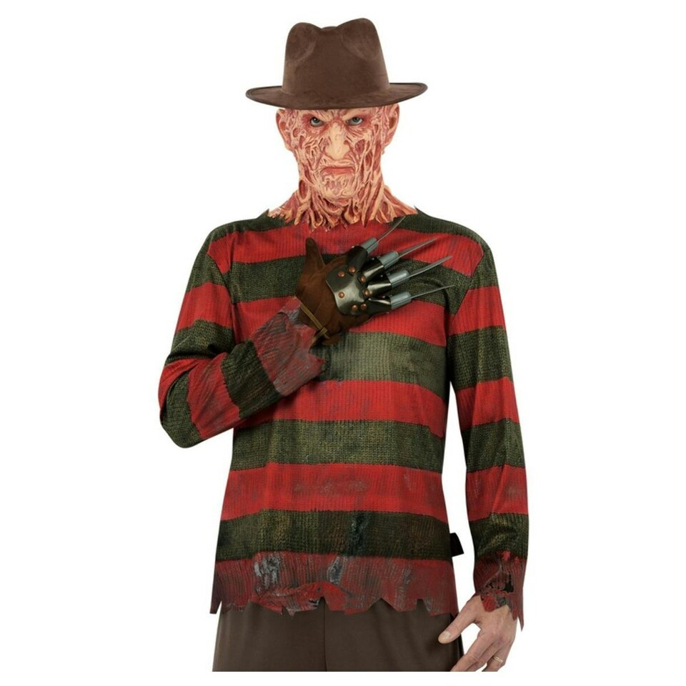 image 1 of A Nightmare On Elm Street Freddy Krueger Costume Set - Red/Brown - XL XL