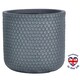 image 1 of Honeycomb Style Green Grey Cylinder Round Outdoor Garden Planter D37.5 H37 cm, 40.9 ltrs Cap.