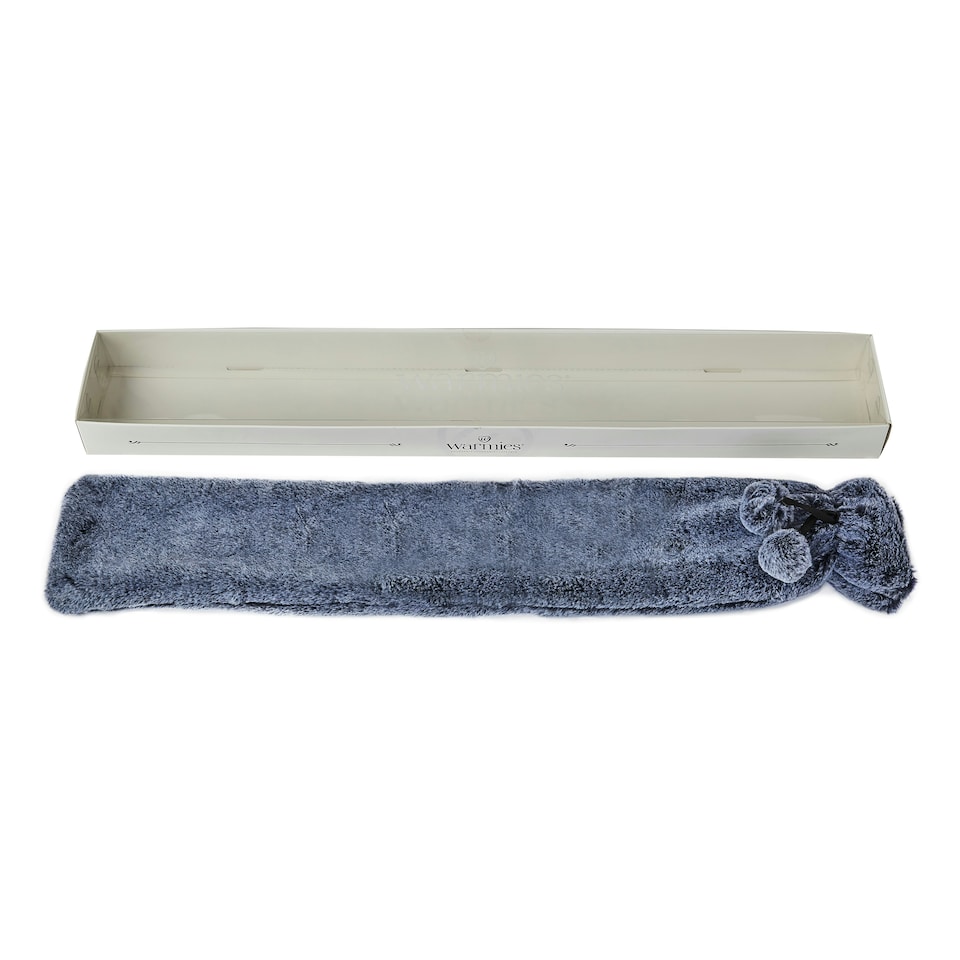 image 1 of Warmies Extra Long Hot Water Bottle Marshmallow Blue