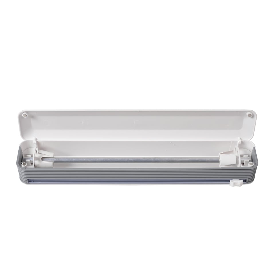 image 1 of Living and Home Magnetic Cling Film Wrap Dispenser with Slide Cutter | White