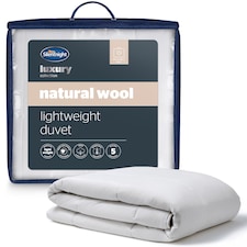 Silentnight Natural Wool Collection Lightweight Duvet | White | Double