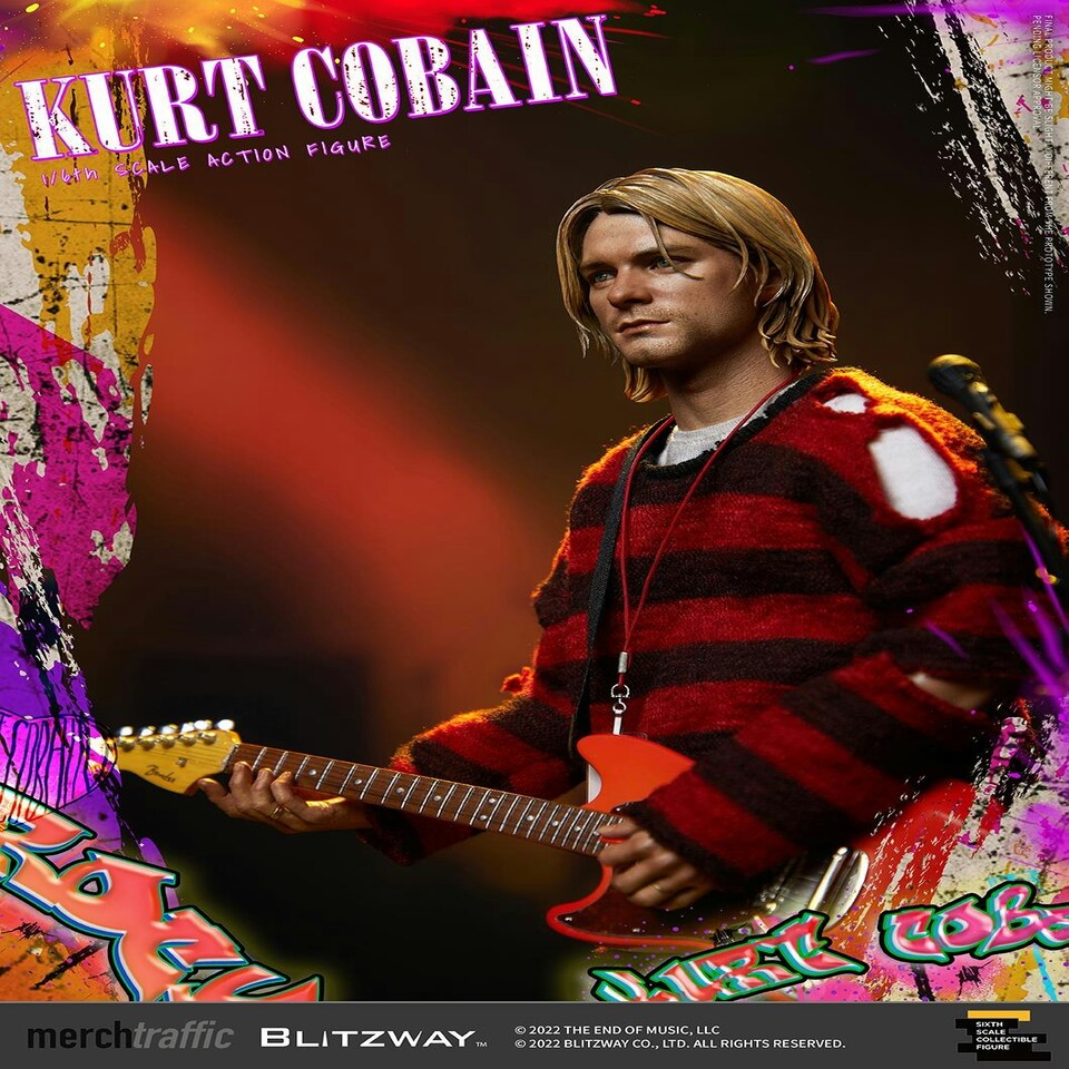 image 1 of Kurt Cobain On Stage Action Figure 1:6 Scale Blitzway BW-UMS-11701