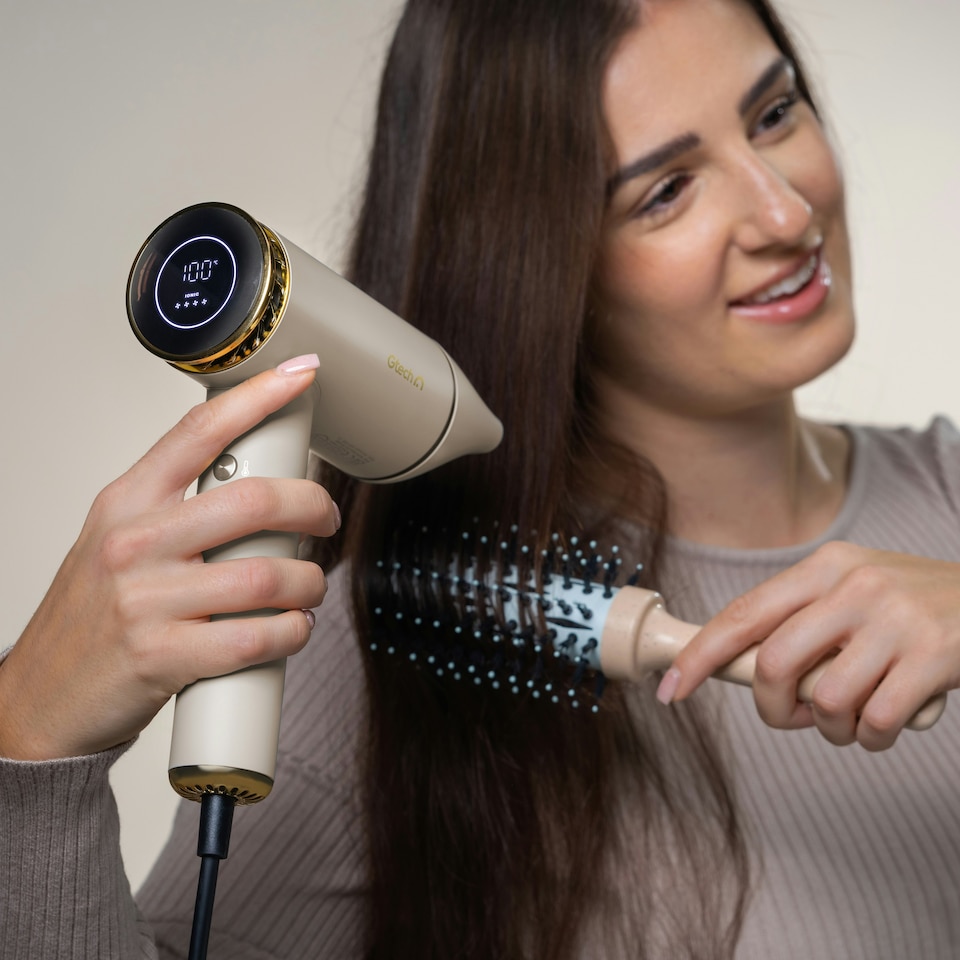 image 1 of Gtech DryOnic Ionic Fast Drying Hair Dryer (Oyster)