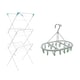 image 1 of JVL 3 Tier Airer with Oval Sock Dryer, Stainless Steel, White, Medium