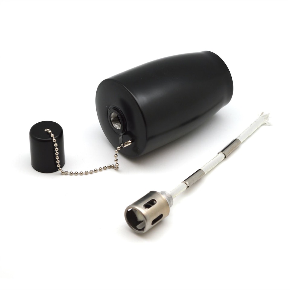 image 1 of Harbour Housewares Metal Garden Torches - Barrel - Black - Pack of 6