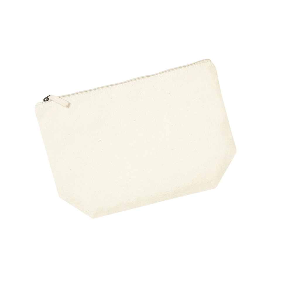 image 1 of Westford Mill EarthAware Accessory Bag - Natural - 12cm x 13.5cm x 6cm Cream
