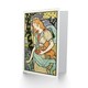 image 2 of Eugene Grasset Art Card Salon des Cent Woman Picking Flowers