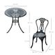 image 5 of Outsunny Garden Bistro Set Outdoor Table Chairs Aluminium Patio Lawn
