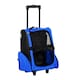 image 1 of PawHut Pet Travel Backpack Bag Cat Puppy Dog Carrier w/ Trolley and Telescopic