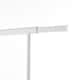 image 8 of House of Home Heavy Duty White Clothes Rail Adjustable Width, Height Shelf on Wheels, 100kg Capacity