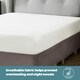 image 3 of Silentnight Restore Cooling Fitted Sheet, Luxurious Bamboo & Cotton Blend - Double