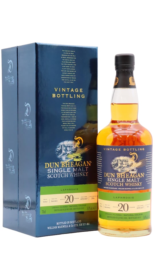 Laphroaig - Dun Bheagan Single Malt 1998 20 year old Whisky
