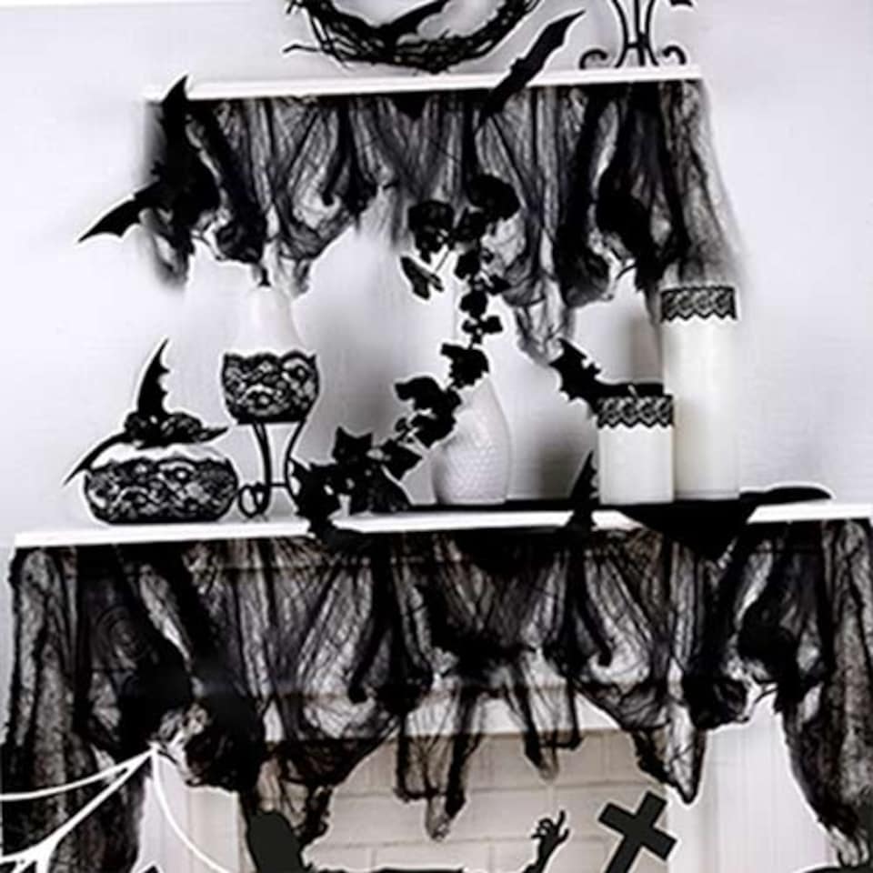Jumbo Black Halloween Cobweb Decoration