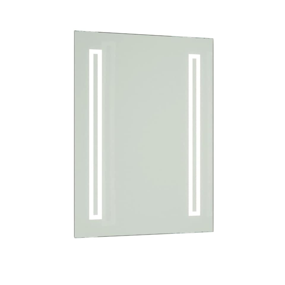 image 1 of Battery Operated LED Illuminated Bathroom 600mm Strip Rectangular Mirror | Clear | 1
